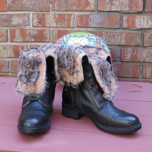 Calvin Klein Jeans Black Boots NWOT